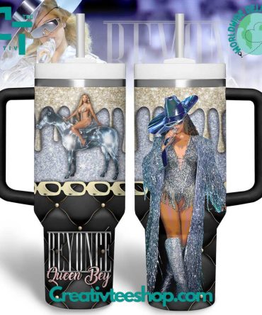 Beyonce Music Custom Stanley Quencher 40Oz Stainless Steel Tumbler With Handle