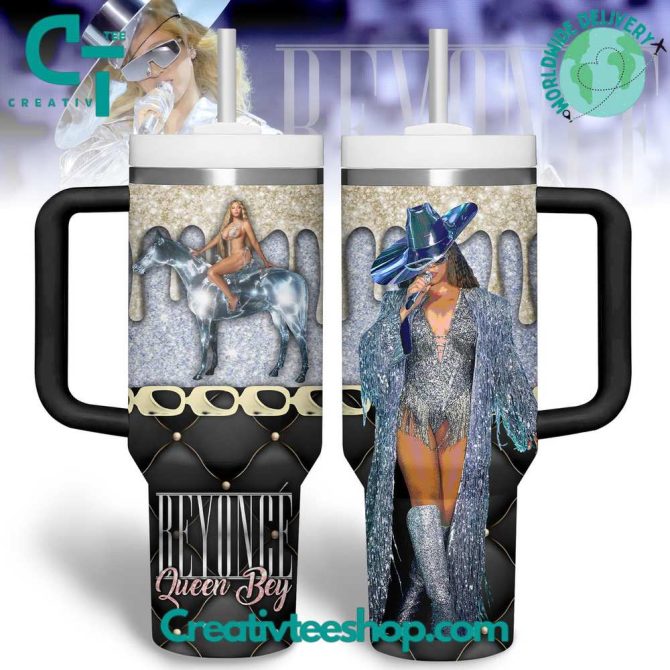 Beyonce Music Custom Stanley Quencher 40Oz Stainless Steel Tumbler With Handle