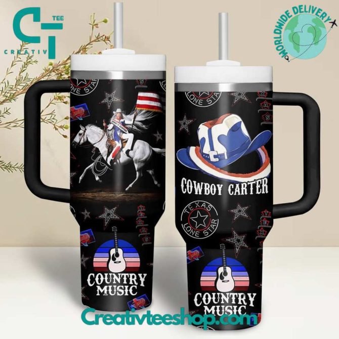 Beyonce Music Custom Stanley Quencher 40Oz Stainless Steel Tumbler With Handle