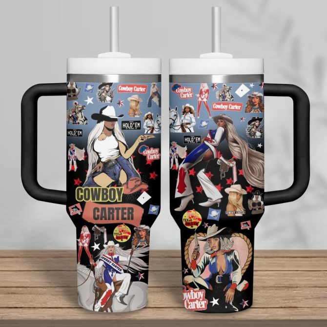 Beyonce Music Custom Stanley Quencher 40Oz Stainless Steel Tumbler - Image 3