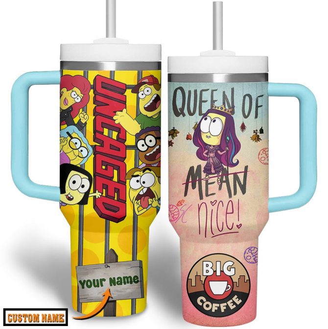 Big Coffee Big City Greens Tv Series Custom Stanley Quencher 40Oz Stainless Steel Tumbler