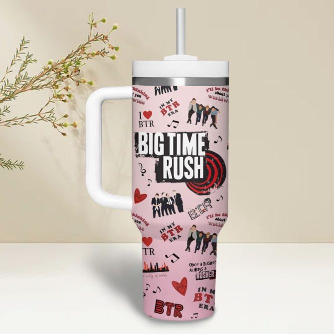 Big Time Rush Music Custom Stanley Quencher 40Oz Stainless Steel - Image 2