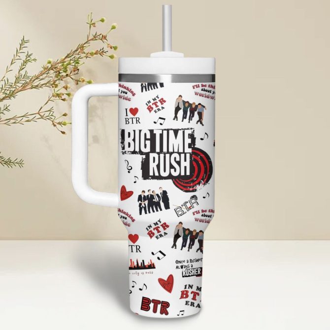 Big Time Rush Music Custom Stanley Quencher 40Oz Stainless Steel - Image 6