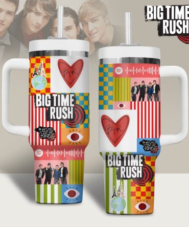 Big Time Rush Music Custom Stanley Quencher 40Oz Stainless Steel Tumbler
