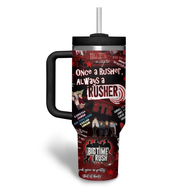 Big Time Rush Music Custom Stanley Quencher 40Oz Stainless Steel Tumbler - Image 2