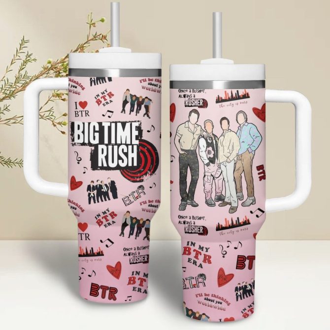 Big Time Rush Music Custom Stanley Quencher 40Oz Stainless Steel