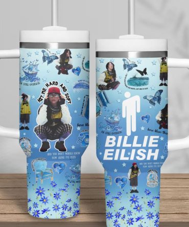 Billie Eilish Music Custom Stanley Quencher 40Oz Stainless Steel Tumbler