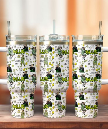 Billie Eilish Music Custom Stanley Quencher 40Oz Stainless Steel Tumbler With Handle
