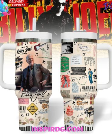 Billy Joel Music Custom Stanley Quencher 40Oz Stainless Steel Tumbler