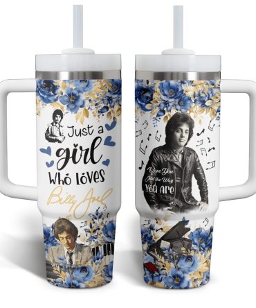 Billy Joel Music Custom Stanley Quencher 40Oz Stainless Steel Tumbler With Handle