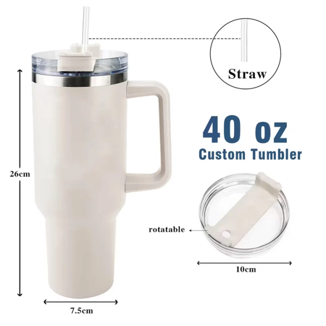 Birthday Girl Custom Stanley Quencher 40Oz Stainless Steel Tumbler - Image 5