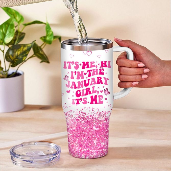 Birthday Girl Custom Stanley Quencher 40Oz Stainless Steel Tumbler - Image 3