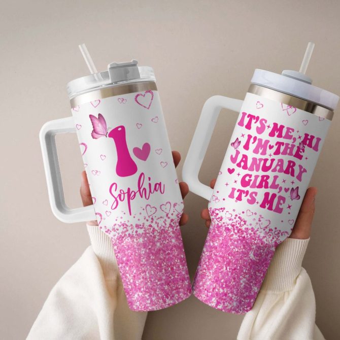 Birthday Girl Custom Stanley Quencher 40Oz Stainless Steel Tumbler