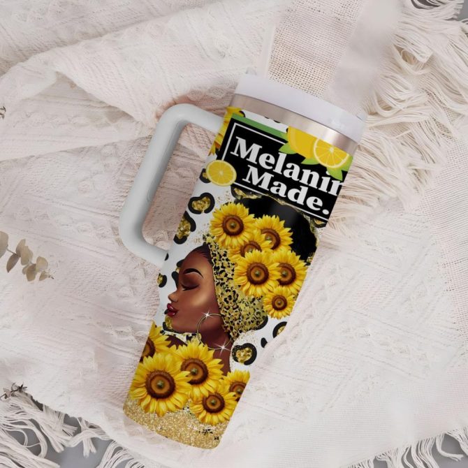 Black Mom Custom Stanley Quencher 40Oz Stainless Steel Tumbler - Image 2