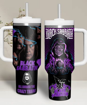 Black Sabbath Music Custom Stanley Quencher 40Oz Stainless Steel