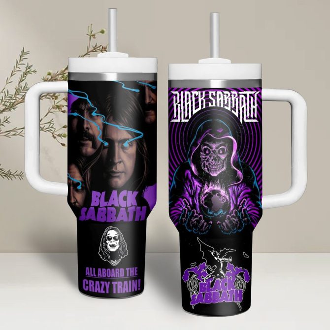 Black Sabbath Music Custom Stanley Quencher 40Oz Stainless Steel