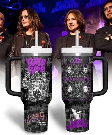 Black Sabbath Music Custom Stanley Quencher 40Oz Stainless Steel Tumbler With Handle