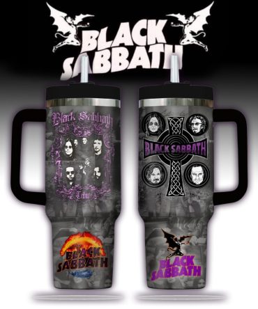 Black Sabbath Music Custom Stanley Quencher 40Oz Stainless Steel Tumbler