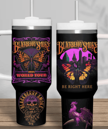 Blackberry Smoke Music Custom Stanley Quencher 40Oz Stainless Steel Tumbler