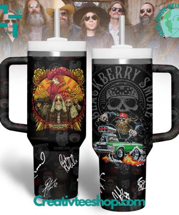 Blackberry Smoke Music Custom Stanley Quencher 40Oz Stainless Steel Tumbler With Handle