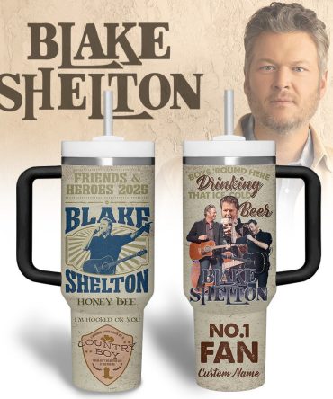 Blake Shelton Music Custom Stanley Quencher 40Oz Stainless Steel Tumbler With Handle