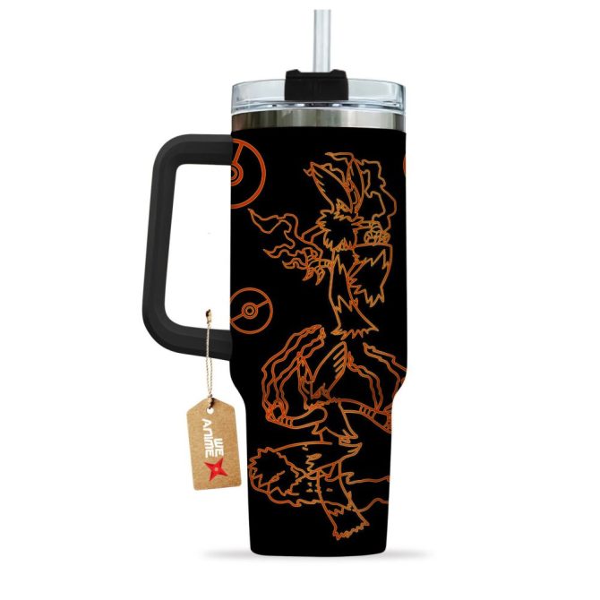 Blaziken Pokemon Anime Custom Stanley Quencher 40Oz Stainless Steel Tumbler - Image 4