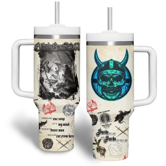 Blind Guardian Music Custom Stanley Quencher 40Oz Stainless Steel Tumbler