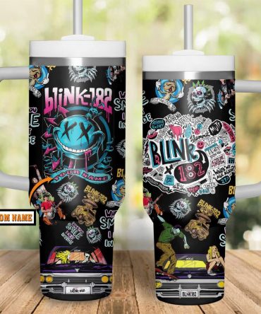 Blink-182 Music Custom Stanley Quencher 40Oz Stainless Steel
