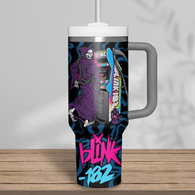 Blink-182 Music Custom Stanley Quencher 40Oz Stainless Steel - Image 2