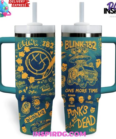 Blink-182 Music Custom Stanley Quencher 40Oz Stainless Steel Tumbler