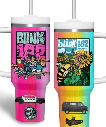 Blink-182 Music Custom Stanley Quencher 40Oz Stainless Steel Tumbler