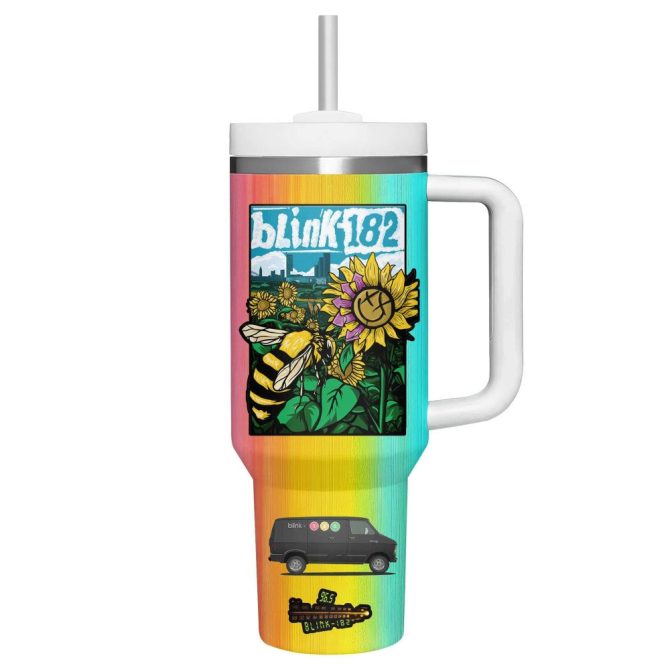 Blink-182 Music Custom Stanley Quencher 40Oz Stainless Steel Tumbler - Image 2