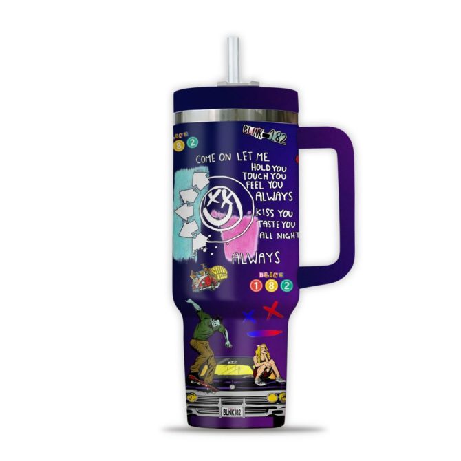 Blink-182 Music Custom Stanley Quencher 40Oz Stainless Steel Tumbler - Image 2