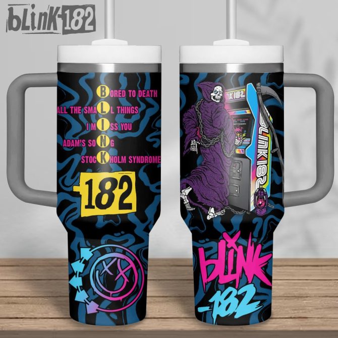 Blink-182 Music Custom Stanley Quencher 40Oz Stainless Steel
