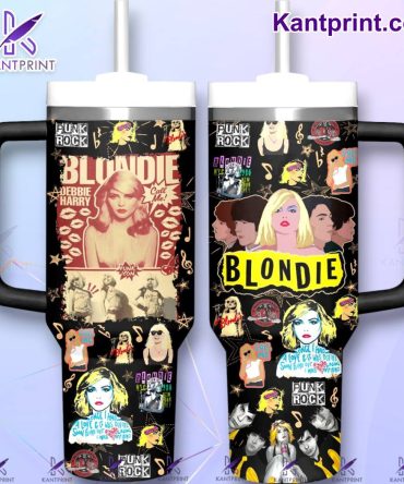 Blondie Music Custom Stanley Quencher 40Oz Stainless Steel Tumbler With Handle