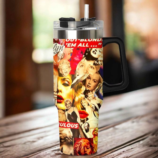 Blondie Music Custom Stanley Quencher 40Oz Stainless Steel Tumbler With Handle - Image 5