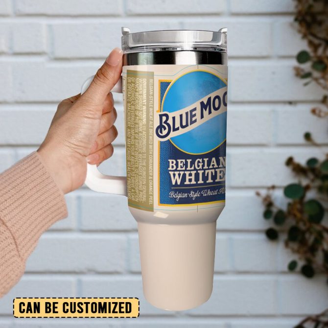 Blue Moon Beer Custom Stanley Quencher 40Oz Stainless Steel Tumbler With Handle - Image 3