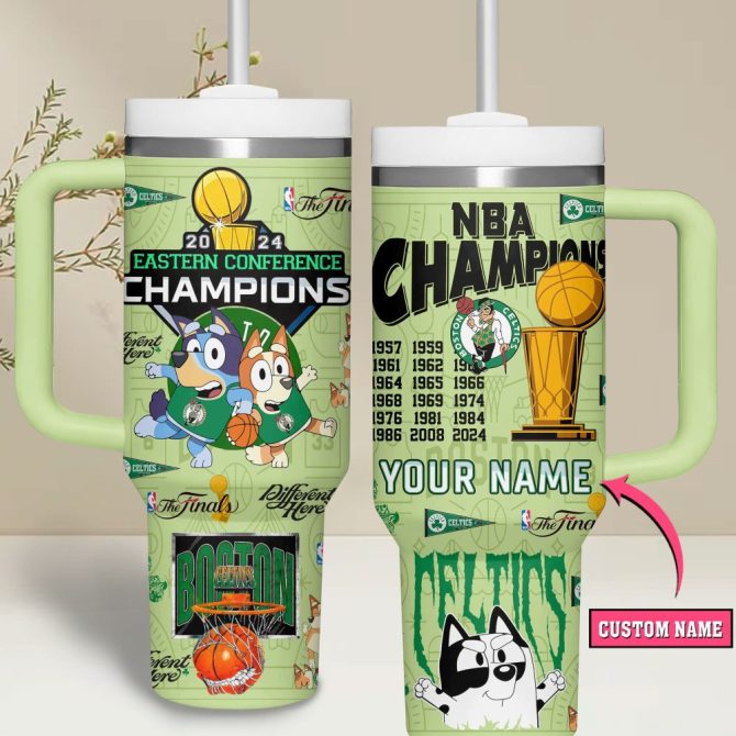 Bluey Basketball Nba Champions Custom Stanley Quencher 40Oz Stainless Steel Tumbler