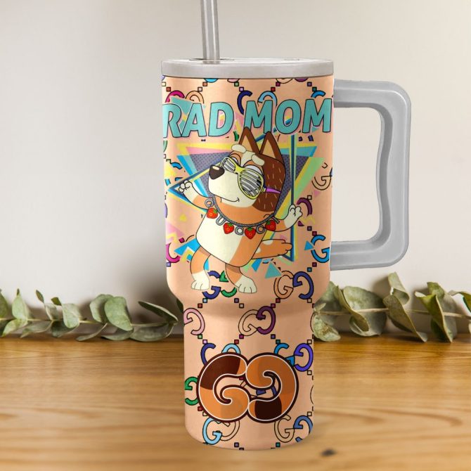 Bluey Cartoon Custom Stanley Quencher 40Oz Stainless Steel - Image 2