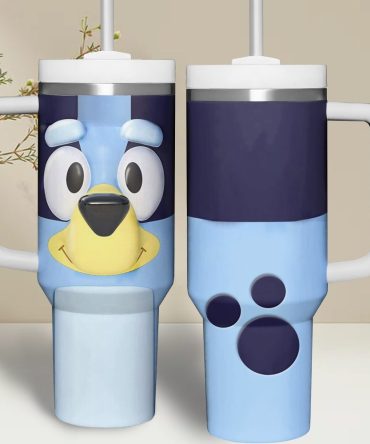 Bluey Cartoon Custom Stanley Quencher 40Oz Stainless Steel