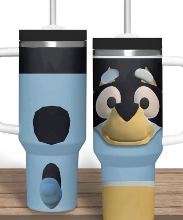 Bluey Cartoon Custom Stanley Quencher 40Oz Stainless Steel Tumbler