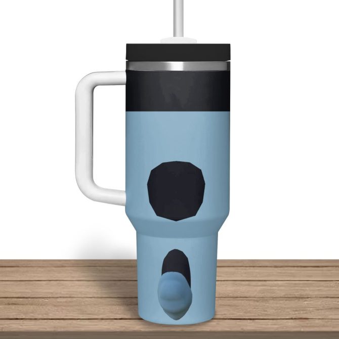 Bluey Cartoon Custom Stanley Quencher 40Oz Stainless Steel Tumbler - Image 3