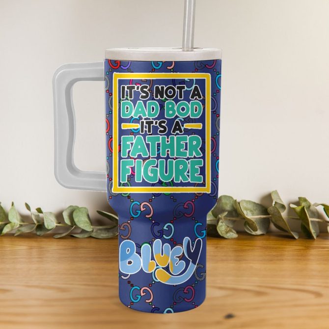 Bluey Cartoon Custom Stanley Quencher 40Oz Stainless Steel - Image 3