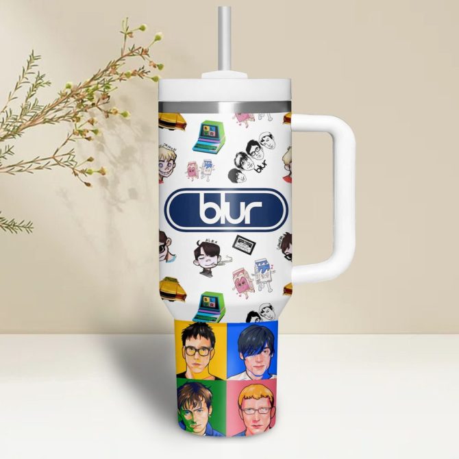 Blur Music Custom Stanley Quencher 40Oz Stainless Steel - Image 3