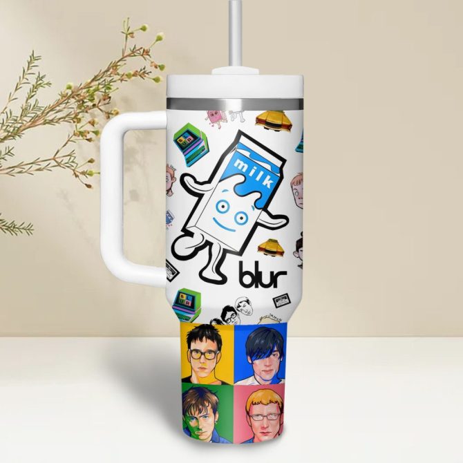 Blur Music Custom Stanley Quencher 40Oz Stainless Steel - Image 2