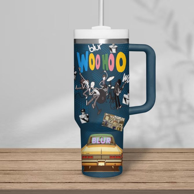 Blur Music Custom Stanley Quencher 40Oz Stainless Steel Tumbler - Image 2
