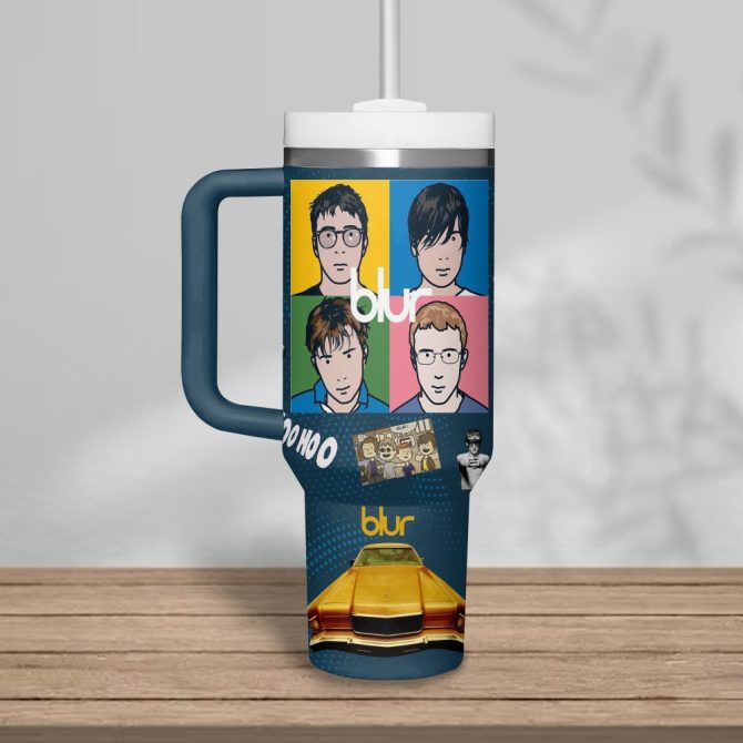 Blur Music Custom Stanley Quencher 40Oz Stainless Steel Tumbler - Image 3