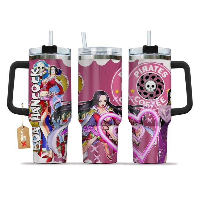 Boa Hancock One Piece Anime Custom Stanley Quencher 40Oz Stainless Steel Tumbler