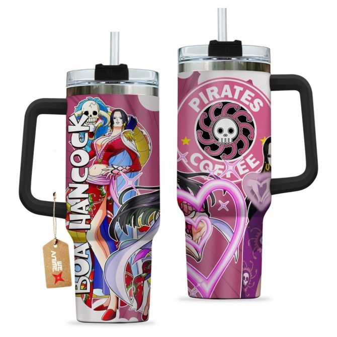 Boa Hancock One Piece Anime Custom Stanley Quencher 40Oz Stainless Steel Tumbler - Image 2