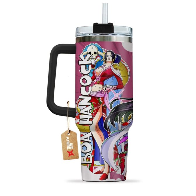 Boa Hancock One Piece Anime Custom Stanley Quencher 40Oz Stainless Steel Tumbler - Image 4